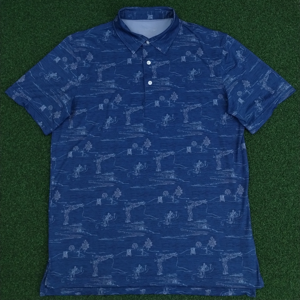 ⛳ Vineyard Vines Jim Nantz Brrr Men's Golf Swing Polo Shirt Size M